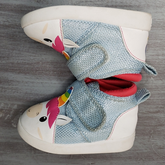Ikiki Unicorn Squeaky Shoes toddler size 4 - Picture 6 of 10